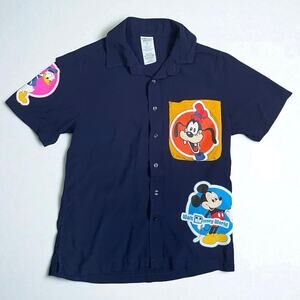 Disney Navy Blue Casual Button Down Shirt